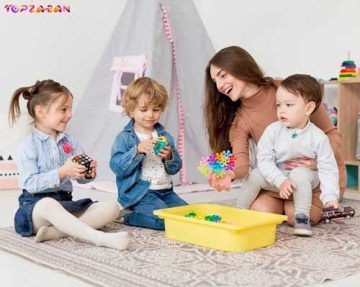 بازی با کودکان برای آموزش زبان